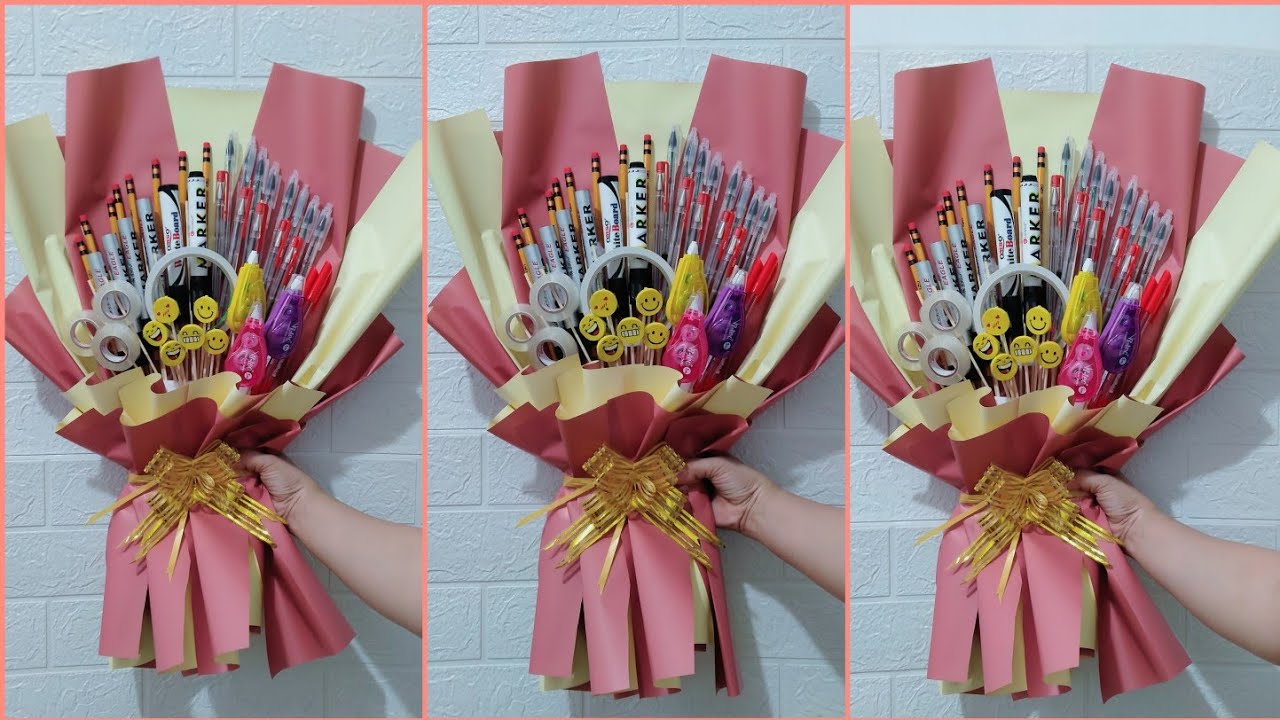 DIY School Supplies Bouquet, Bouquet for Teacher's