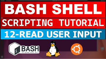 Bash Shell Scripting Tutorial 12 - Read User Input from Terminal