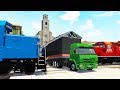 Railway Сrossing Train Сrashes #5 - Stopped on Rails - Beamng drive