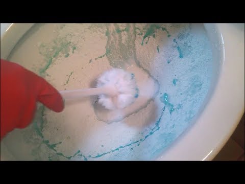 SCRUBBING MY TOILET W/ LOTS OF COMET & DAWN! | ASMR