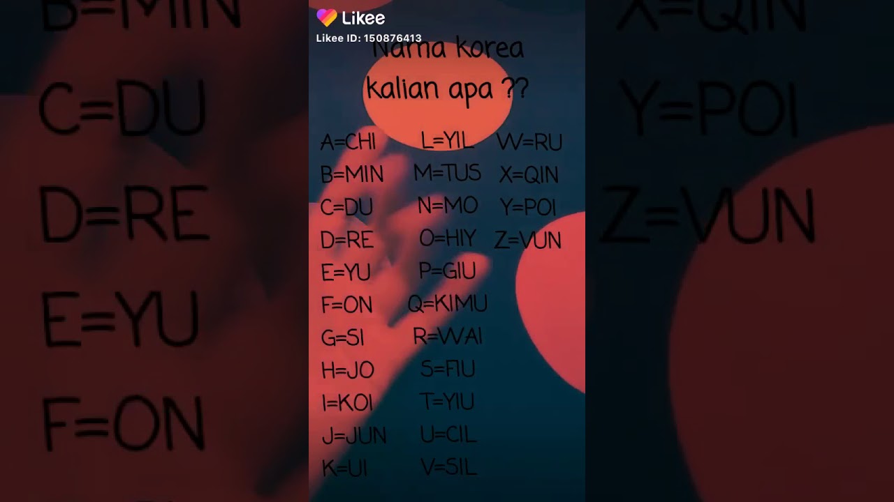 Apa nama Korea anda - YouTube