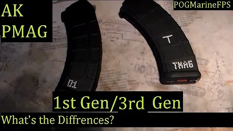 AK Magpul P Mag ~ Gen 1 VS Gen 3 Comparision