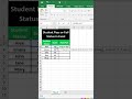 Pass or Fail Status Formula in Excel | Easy IF Function Tutorial