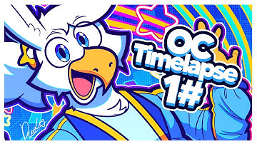 OC Timelapse 1 | OC: Griff | Project sekai card inspired art