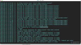 subtitled 11 5 Create EKS cluster with eksctl command line tool