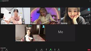 BLACKPINK STUDY WITH ME l 1 HOUR l Zoom Call With BlackPink