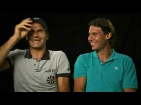 Federer and Nadal: Fit of Laughter During Shooting