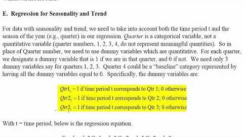 Trend and Seasonality 1