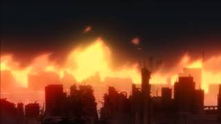 [shoujo shuumatsu ryokou] yuu destroys the city, gets punched by chito