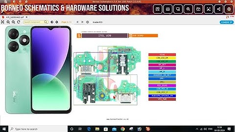 ITEL A70- SUB BOARD full Section diagram