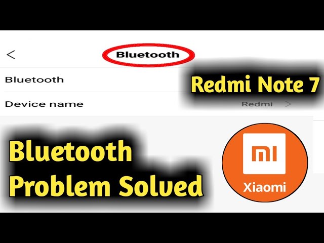 Redmi Note 7, 8 Pro Bluetooth Problem Solved - Youtube