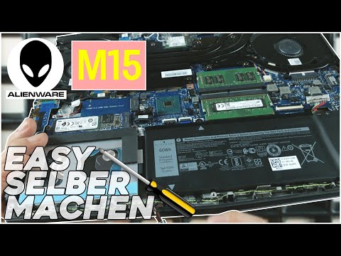 Alienware M15 von Innen - RAM, SSD, Akku, Lüfter wechseln - Anleitung