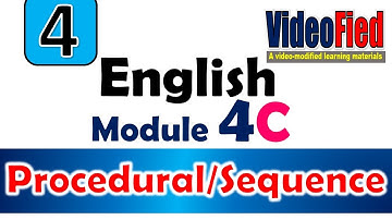 English 4 Module 4 Q1  TeXtType  Procedural
