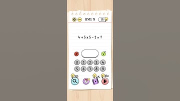 Brain Test Level 15 4+5×5-2=? Answer | Walkthrough