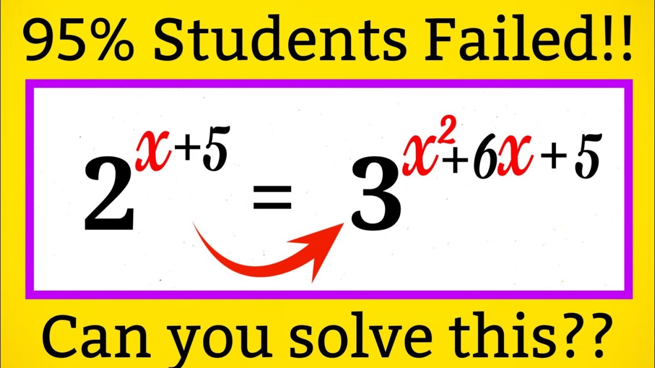 Germany | A Nice math olympiad Exponential algebra problem | How to ...