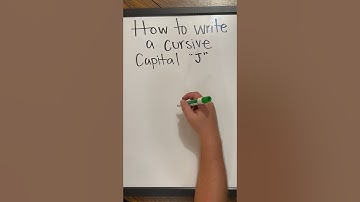 How to Write a Cursive Capital “J