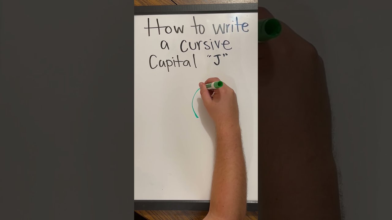 How To Write A Cursive Capital J