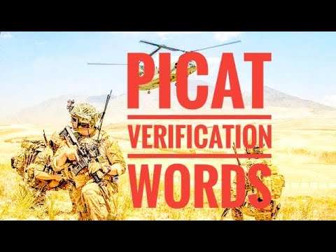 PICAT VERIFICATION WORDS TO SCORE HIGH 2021. [word knowledge]  #GOARMY #NAVY