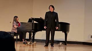 Carter Russ At Otterbein singing In Der Fremde April 5th 2024