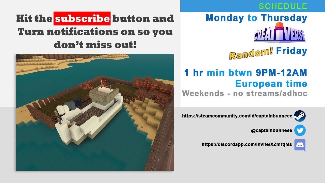 Night stream gaming - Creativerse R51 - Building the Pier