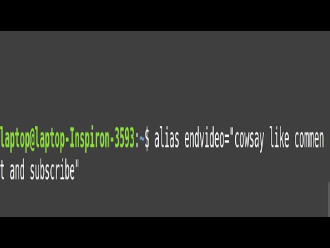 234 how to "alias cowsay"