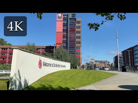 4K UHD | ? De Montfort University Leicester ?? | Walking Virtual Tour ??‍♂️ 2021