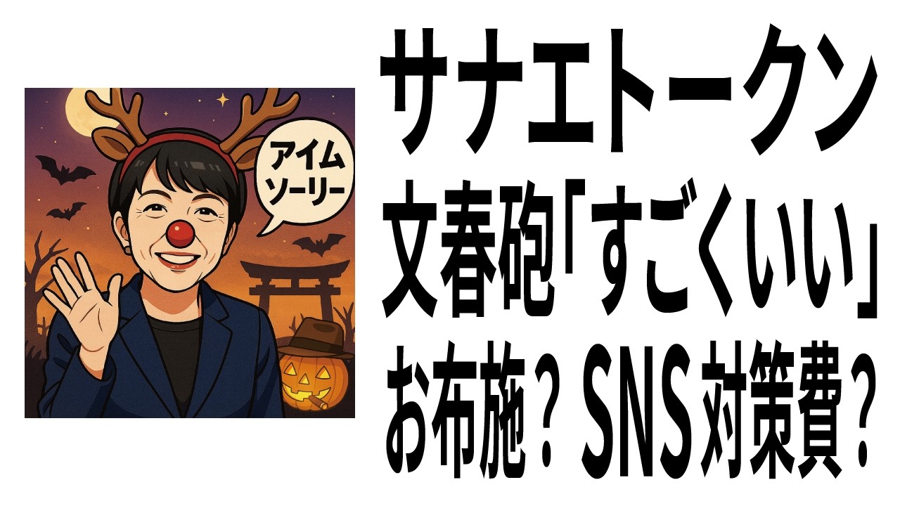 【高市早苗】サナエトークン「すごくいい暗号資産」 週刊文春 某宗教団体へのお布施? SNS選挙対策の報酬? #SANAETOKEN #サナエトークン #箕輪厚介 #西田亮介 #高市早苗 #週刊文春