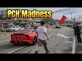 Hoonigans takeover pacific coast hwy  e46 almost crashes