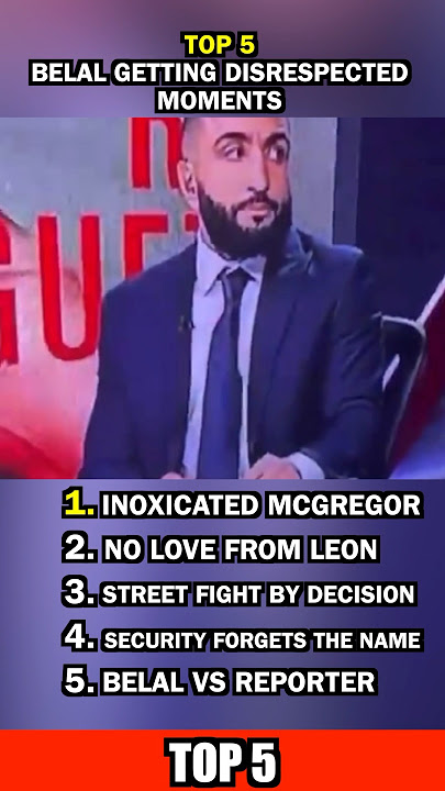 Top 5 Belal Muhammad Getting Disrespected Moments #shorts #ufc #mma #ufc315 #belalmuhammad
