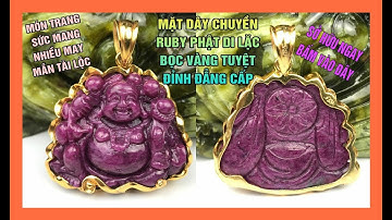 Mặt Dây Chuyền Phật Di Lặc Ruby Bọc Vàng - Tinh Xảo Đẳng Cấp - Chuẩn 100% Từ Thiên Nhiên - AntaGems