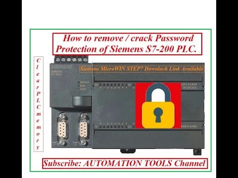How to Crack/remove the password protection of Siemens S7-200 PLC or Clear the PLC memory?