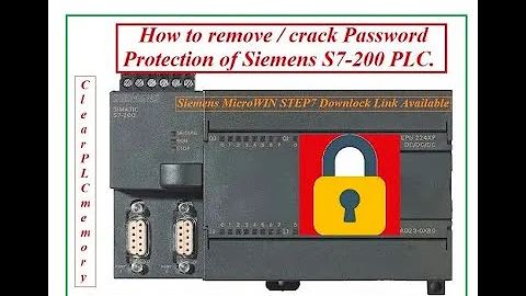 How to Crack/remove the password protection of Siemens S7-200 PLC or Clear the PLC memory?