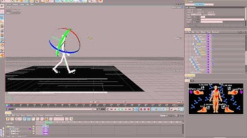 003 IK and FK walk cycle creation with Cinema 4d by M dot Strange