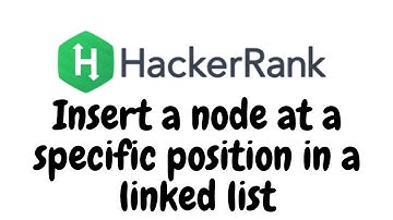 Insert a node at a specific position in a linked list | HackerRank