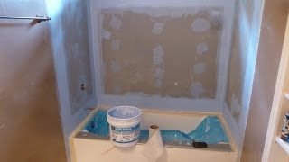 Tile backer board installation - 60" bathtub surround walls for Tile installation  Part"2"