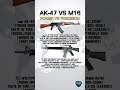 AK-47 vs M16 (2026) 💥 Soviet Power vs American Precision | Which Rifle Wins? #shorts #militarypower