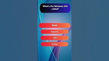 What’s the Windows GUI called? #computerbasics