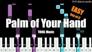 TRIBL Music - Palm of Your Hand (Key of C) | EASY Piano Cover Tutorial