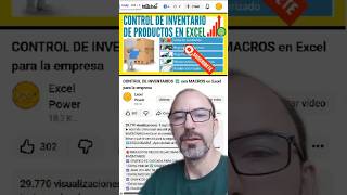 CONTROL DE INVENTARIOS ✅ con MACROS en Excel para la empresa #excel #plantillas