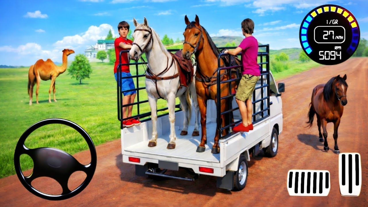 Farm Animal Truck Transport Simulator - Real Zoo Transporter Truck Driving - Android GamePlay