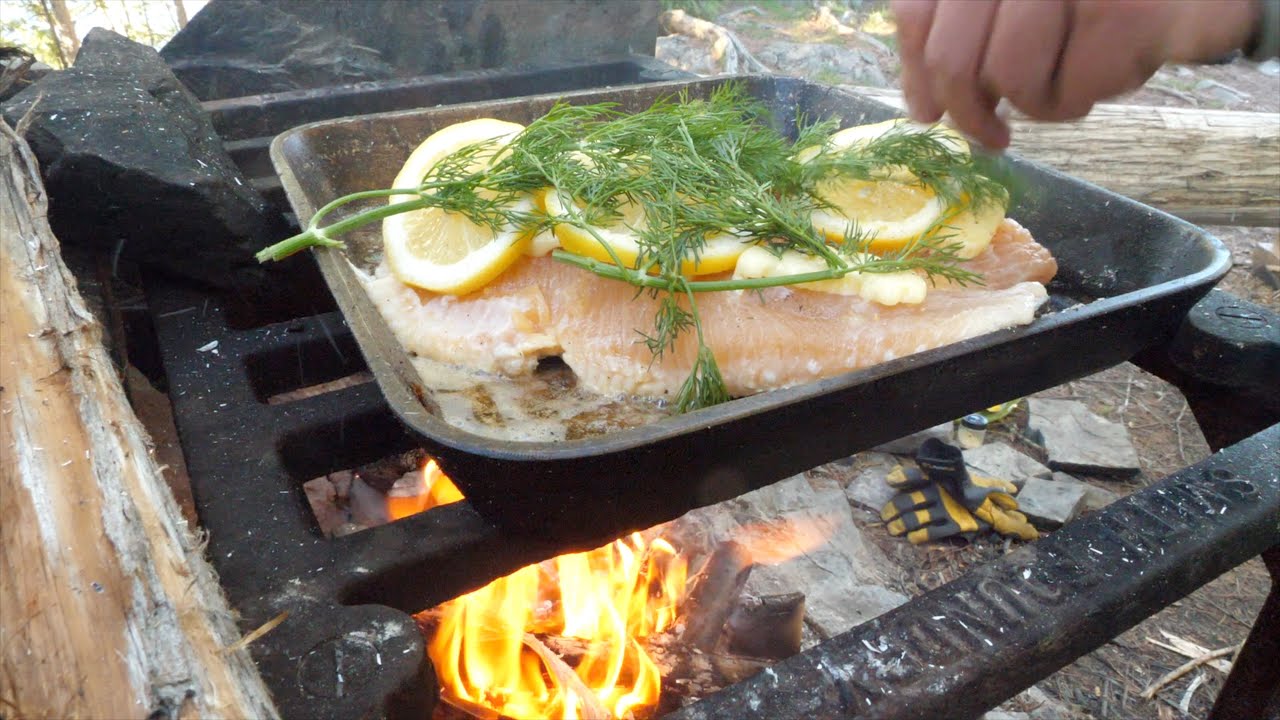 Cast Iron Trout - Over The Fire Cooking