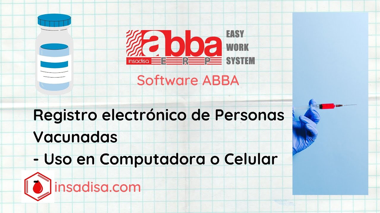 Software ABBA para registro de VACUNAS COVID-19 - YouTube