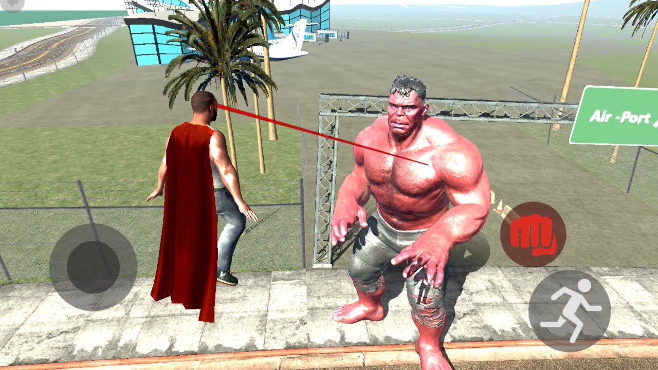 Superman Vs Red Hulk || Indian Bike Driving 3D Gameplay 