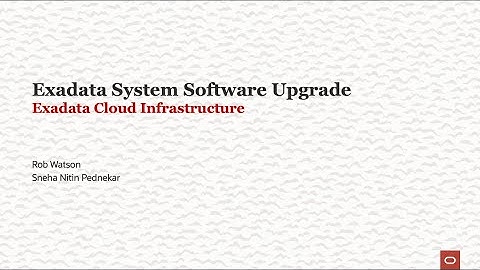 Exadata System Software Update - Exadata Cloud Infrastructure