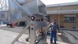 All Stainless Steel tote dumper by Blentec, Model TD 60