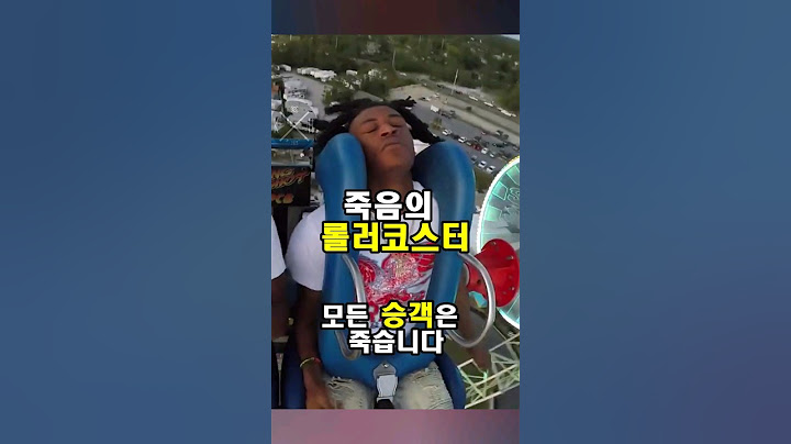 두 번 못 타는 롤러코스터 #호기심 #롤러코스터 #안락사 #스릴 #기절