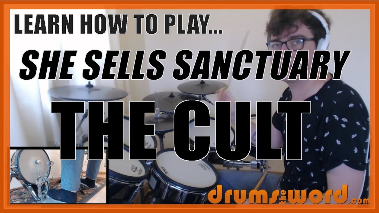 ★ She Sells Sanctuary (The Cult) ★ Drum Lesson PREVIEW | How To Play Song (Nigel Preston)
