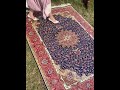5x8ft(152x244cm) Traditional silk rugs Hand-knotted blue beige red purple colorful oriental area