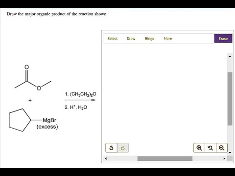 Draw The Major Organic Product For The Reaction Shown.