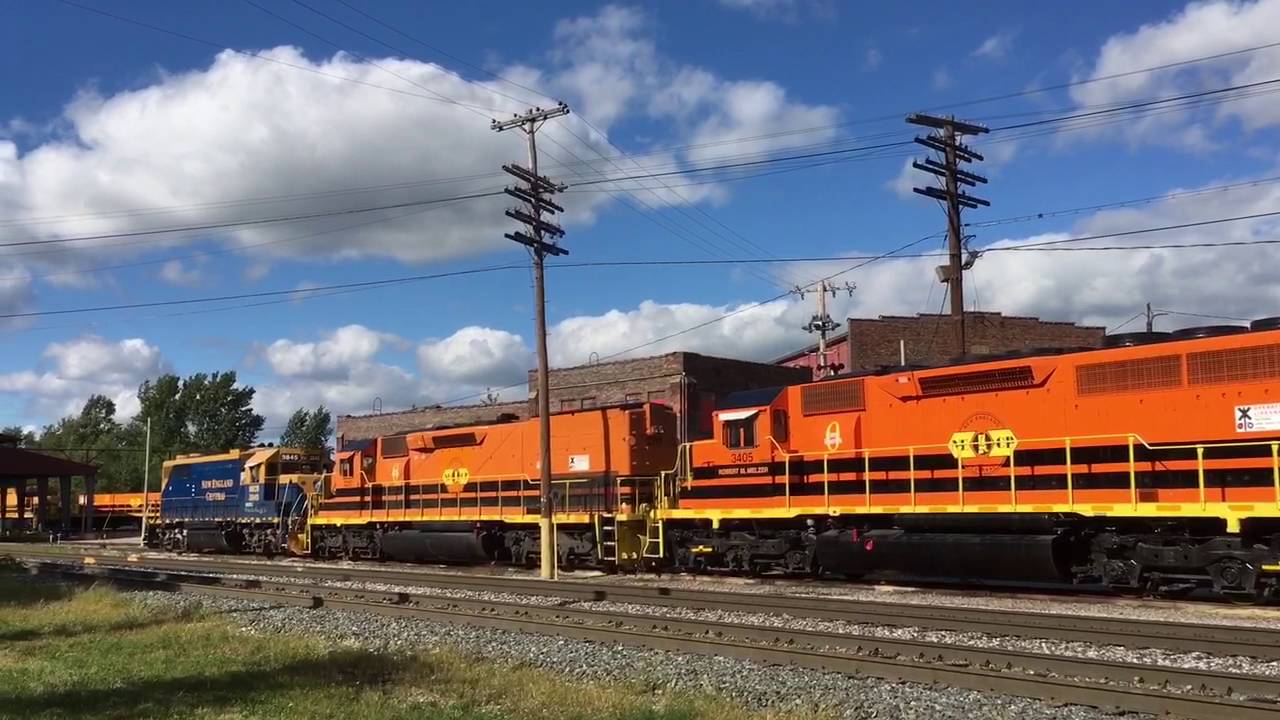 New England Central Railroad at St. Albans Vermont Sept. 2016 - YouTube